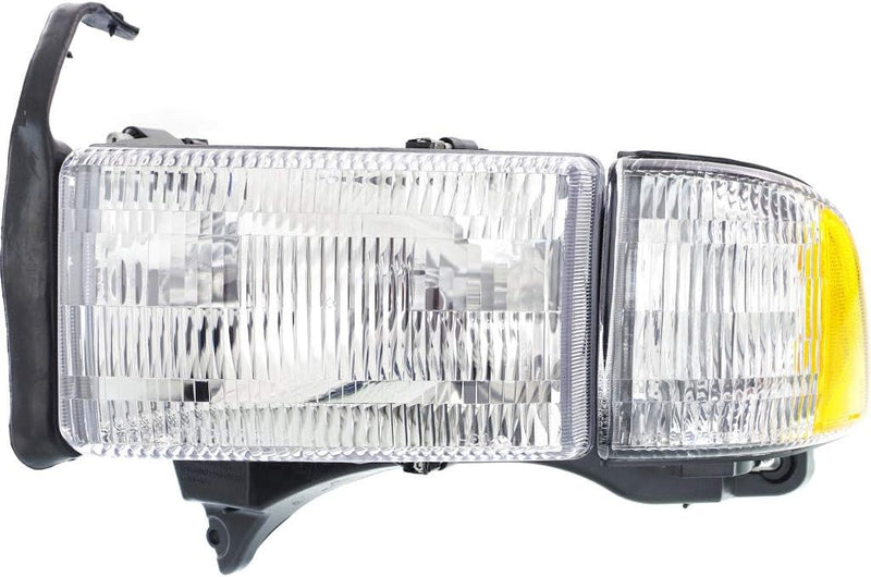 Driver Side Headlight Combination Assembly – With Park/Signal – Fits 1994–1998 All 1500 – Fits 1999–2002 Without Sport Except 2002 1500