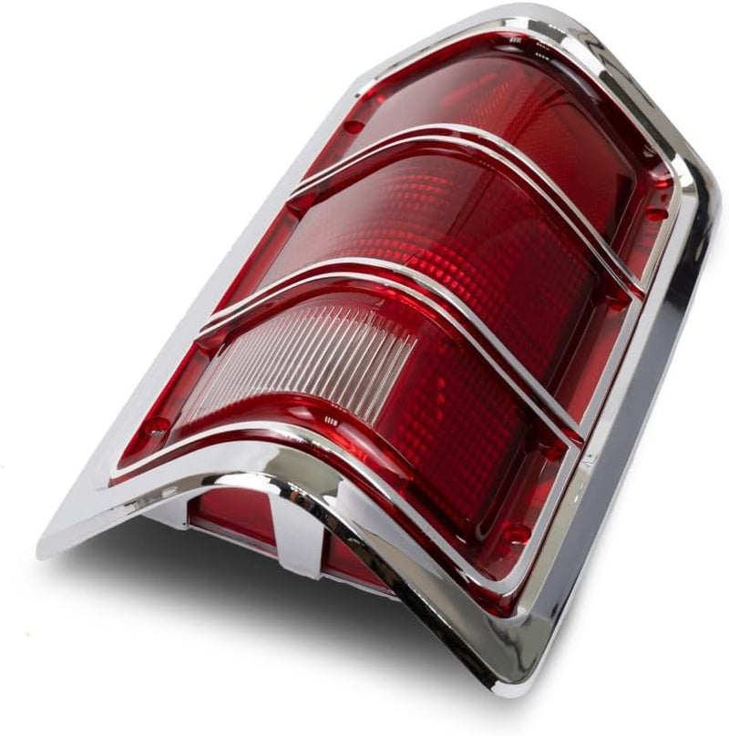 Passenger Side Tail Light Lens – With Chrome Trim