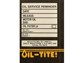Service Reminder Sticker Dorman-AutoGrade 65288