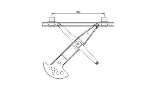 Window Regulator Pacific Auto Company 660380