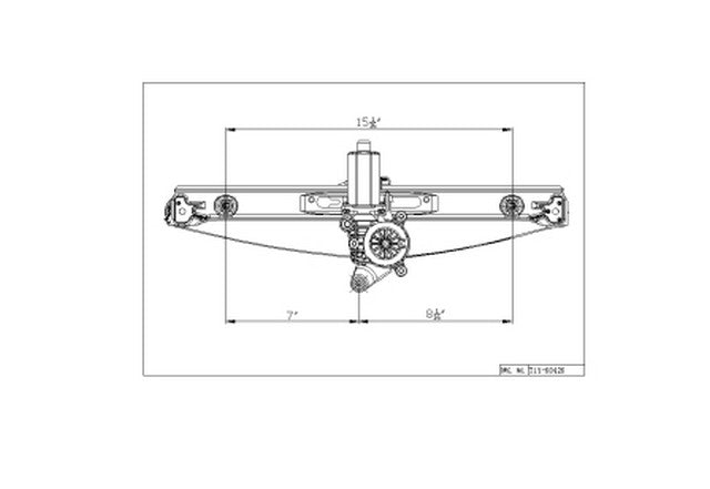 Window Regulator Pacific Auto Company 660386