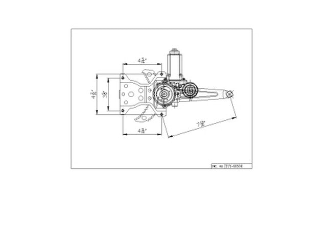 Window Regulator Pacific Auto Company 660389
