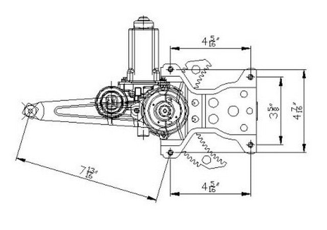 Window Regulator Pacific Auto Company 660390