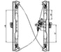 Window Regulator Pacific Auto Company 660395