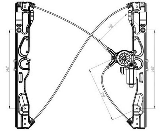 Window Regulator Pacific Auto Company 660400