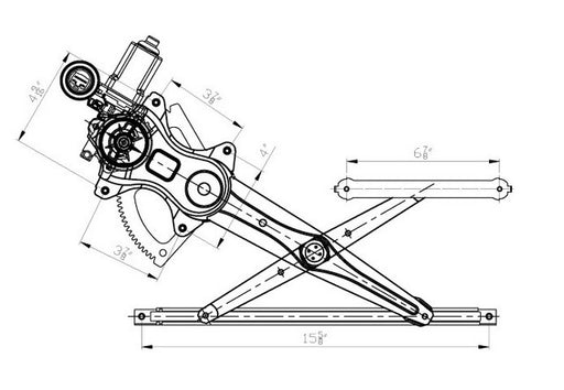 Window Regulator Pacific Auto Company 660403
