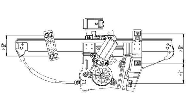 Window Regulator Pacific Auto Company 660409