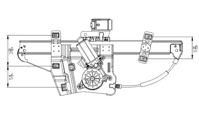 Window Regulator Pacific Auto Company 660410
