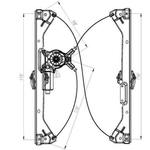 Window Regulator Pacific Auto Company 660415