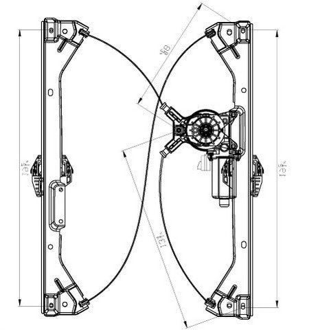 Window Regulator Pacific Auto Company 660416