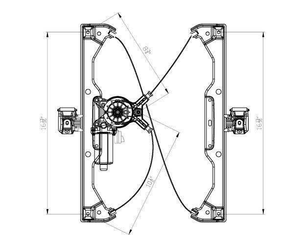 Window Regulator Pacific Auto Company 660417