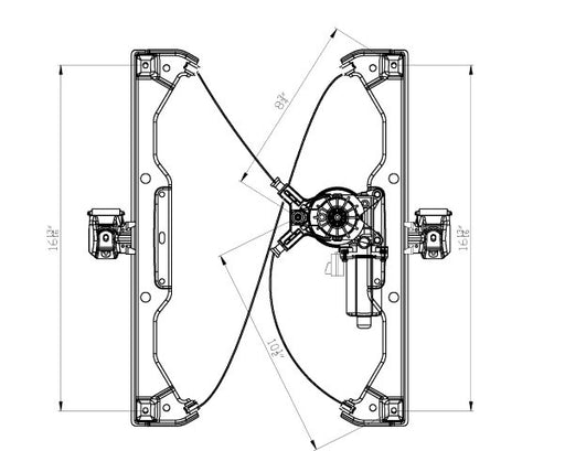 Window Regulator Pacific Auto Company 660418