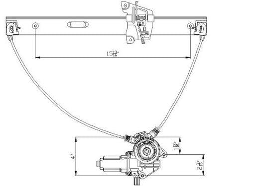 Window Regulator Pacific Auto Company 660419