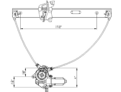 Window Regulator Pacific Auto Company 660420
