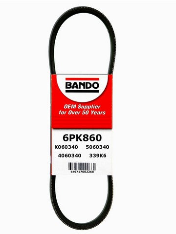Accessory Drive Belt Bando 6PK860