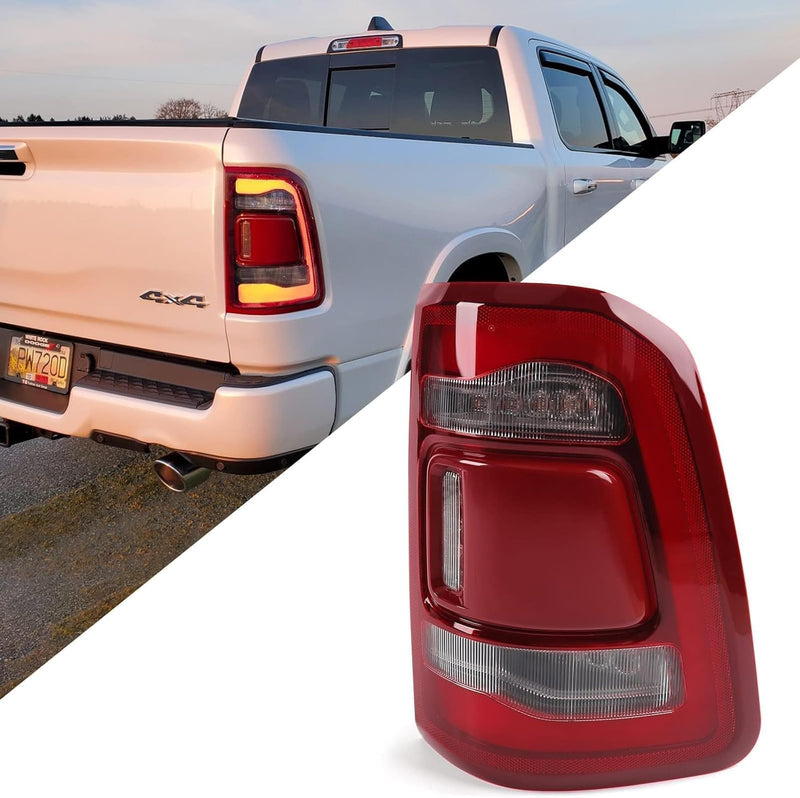 Passenger Side LED Tail Light Assembly – Without Blind Spot Detection – Red Center Lens