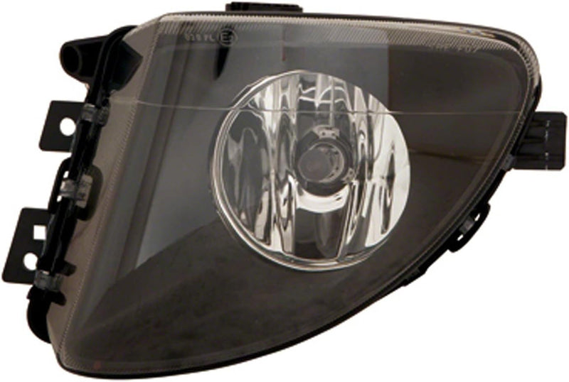 Driver Side Fog Light Assembly – For Sedan Models – European – Plastic Lens with Black Bezel