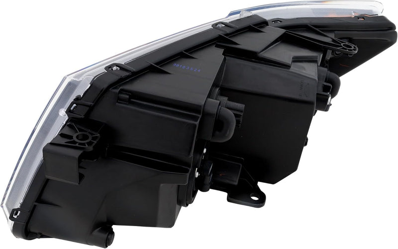Remanufactured OE Passenger Side Halogen Headlight Assembly – Black