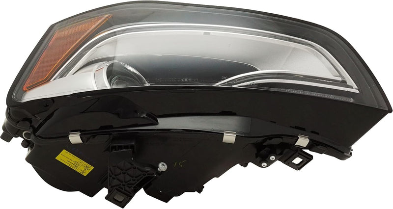 Remanufactured OE Driver Side HID Headlight Lens and Housing; Without Curve Lighting