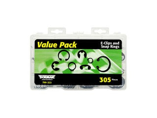 E-Clip and Snap Ring Assortment Dorman-AutoGrade 799-323
