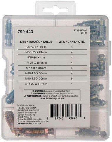 Brake Bleeder Screw Set Dorman-Help 799-443