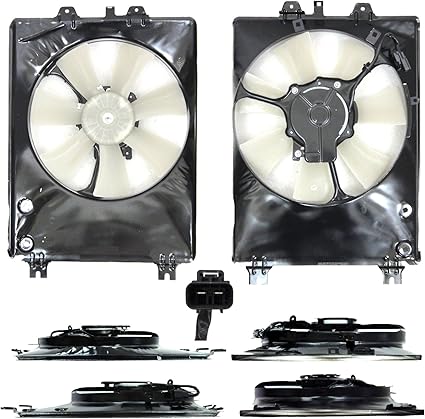 Condenser Fan Assembly; Passenger Side