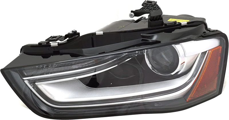 Remanufactured OE Driver Side HID Headlight Lens and Housing; Without Curve Lighting