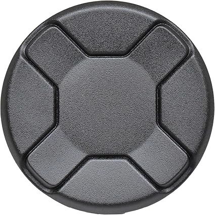 Passenger Side Fog Light Cover – Round – Textured Black Finish – Made of PP Plastic