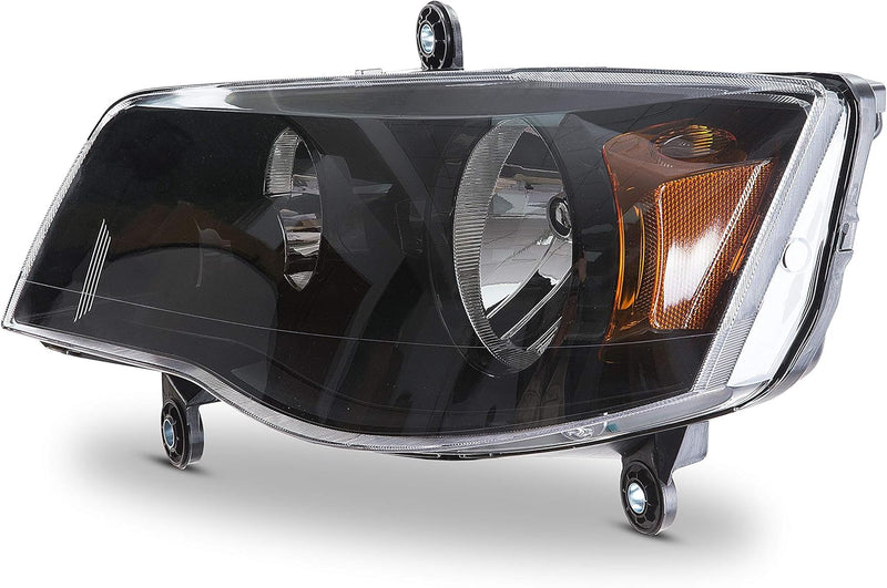 Remanufactured OE Driver Side Halogen Headlight Assembly – With Black Bezel