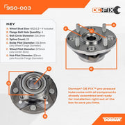 Wheel Bearing and Hub Assembly Dorman-OE Solutions 950-003