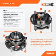 Axle Bearing and Hub Assembly Dorman-OE Solutions 950-006