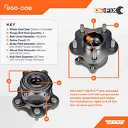 Axle Bearing and Hub Assembly Dorman-OE Solutions 950-008