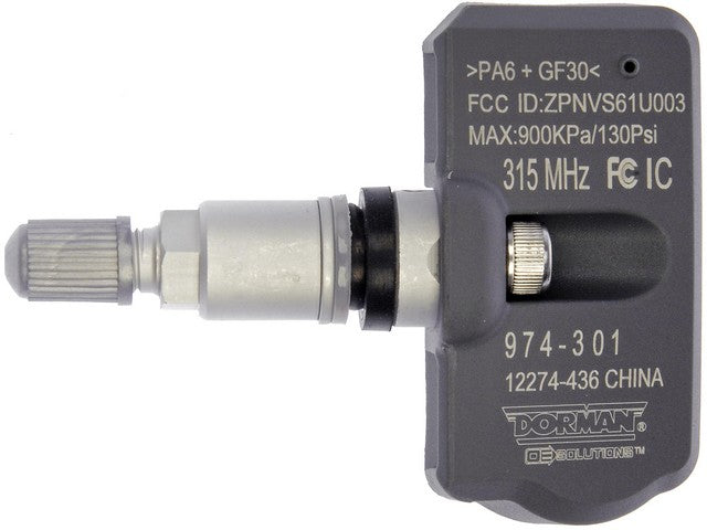 Tire Pressure Monitoring System (TPMS) Programmable Sensor Dorman-OE Solutions 974-301