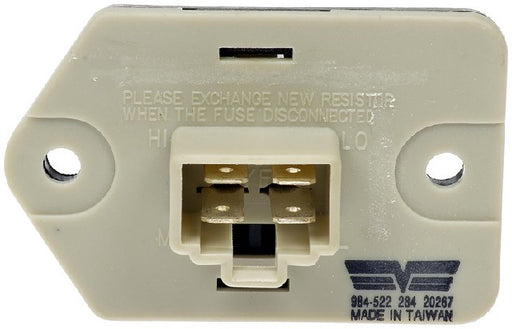 HVAC Blower Motor Resistor Dorman-OE Solutions 984-522