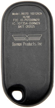 Keyless Entry Transmitter Dorman-Help 99370