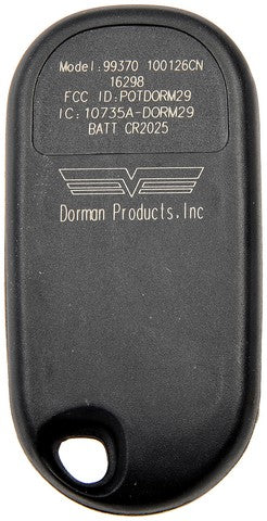 Keyless Entry Transmitter Dorman-Help 99370