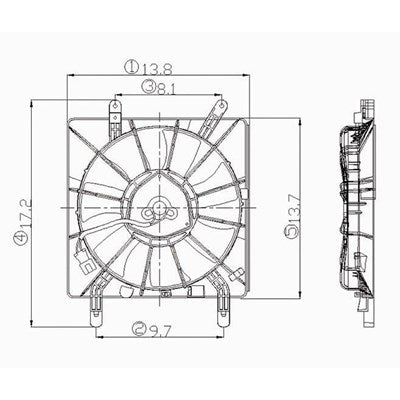 A/C Condenser Fan Assembly  AC3113103