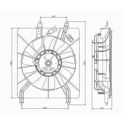 A/C Condenser Fan Assembly  AC3113108