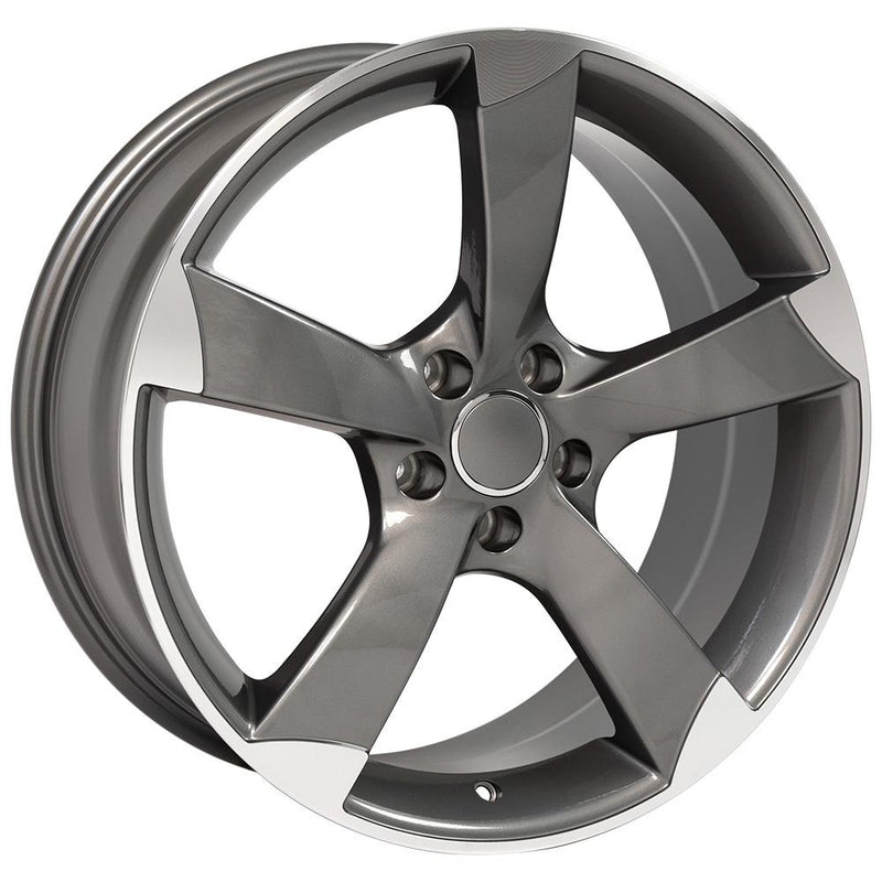 Wheel 19in Replica AU29 fits Audi A Series 19x8.5 Gloss Gunmetal with Machined Face