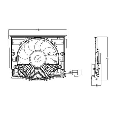 A/C Condenser Fan Assembly  BM3020100