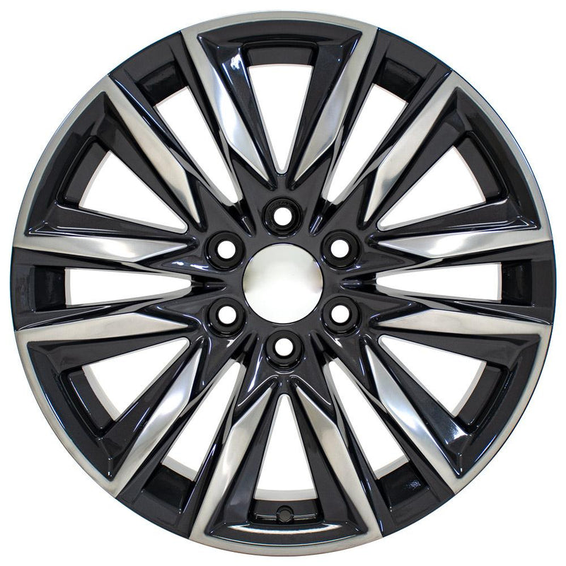 Wheel 20in Replica CA91 fits Cadillac Escalade 20x9 Gunmetal with Polished Face