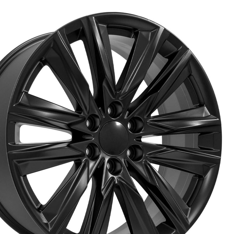 Wheel 22in Replica CA91 fits Cadillac Escalade 22x9 Satin Black