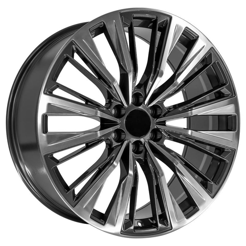Wheel 24in Replica CA93 fits Cadillac Escalade 24x10 Gunmetal with Polished Face
