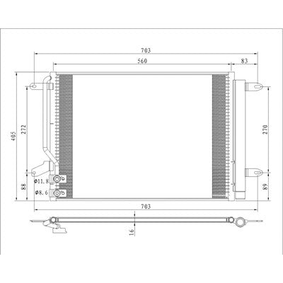 A/C Condenser  CND30077