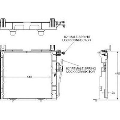 A/C Condenser  CND40116