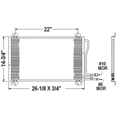 A/C Condenser  CNDDPI3405