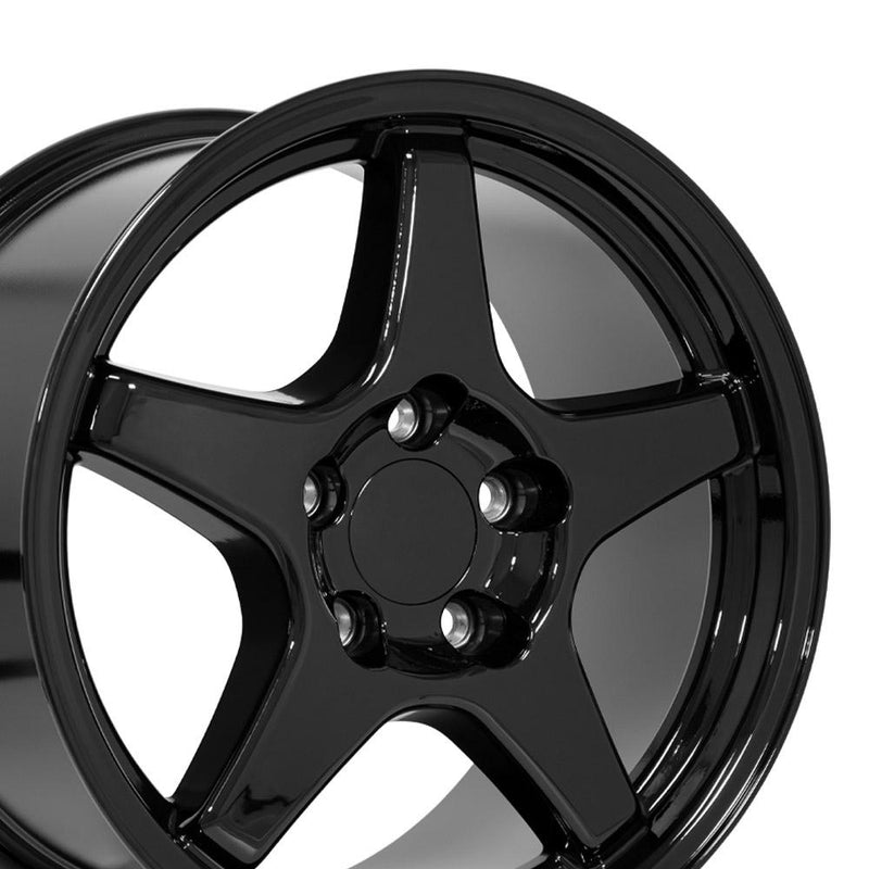 Wheel 17in Replica CV01 fits Chevrolet Corvette ZR1 17x9.5 Gloss Black