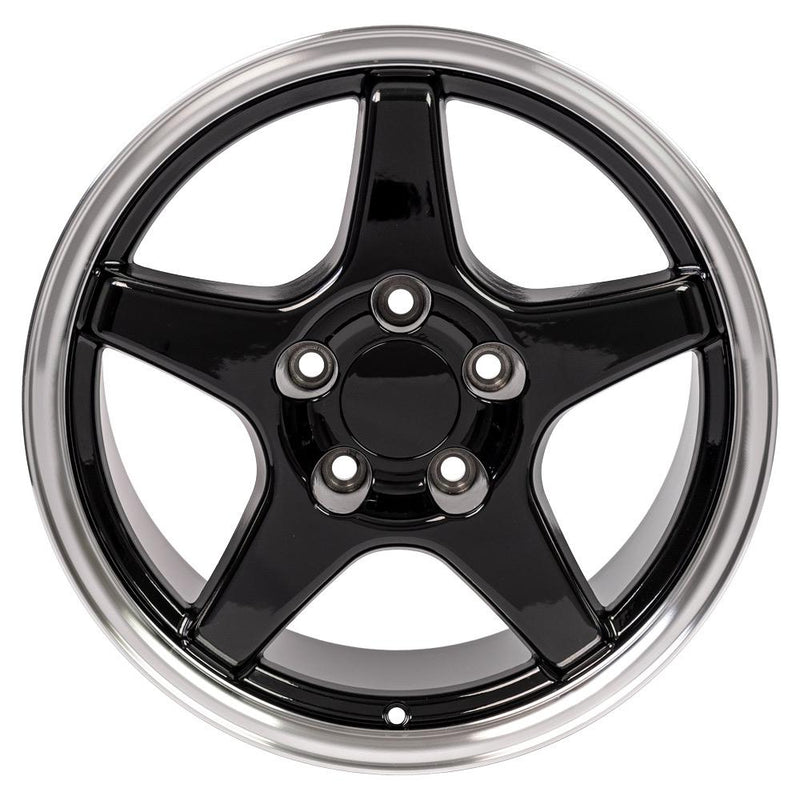 Wheel 17in Replica CV01 fits Chevrolet Corvette ZR1 17x9.5 Black