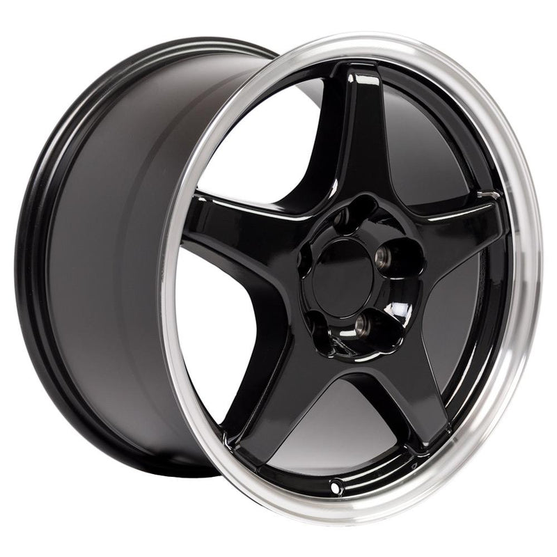 Wheel 17in Replica CV01 fits Chevrolet Corvette ZR1 17x9.5 Black
