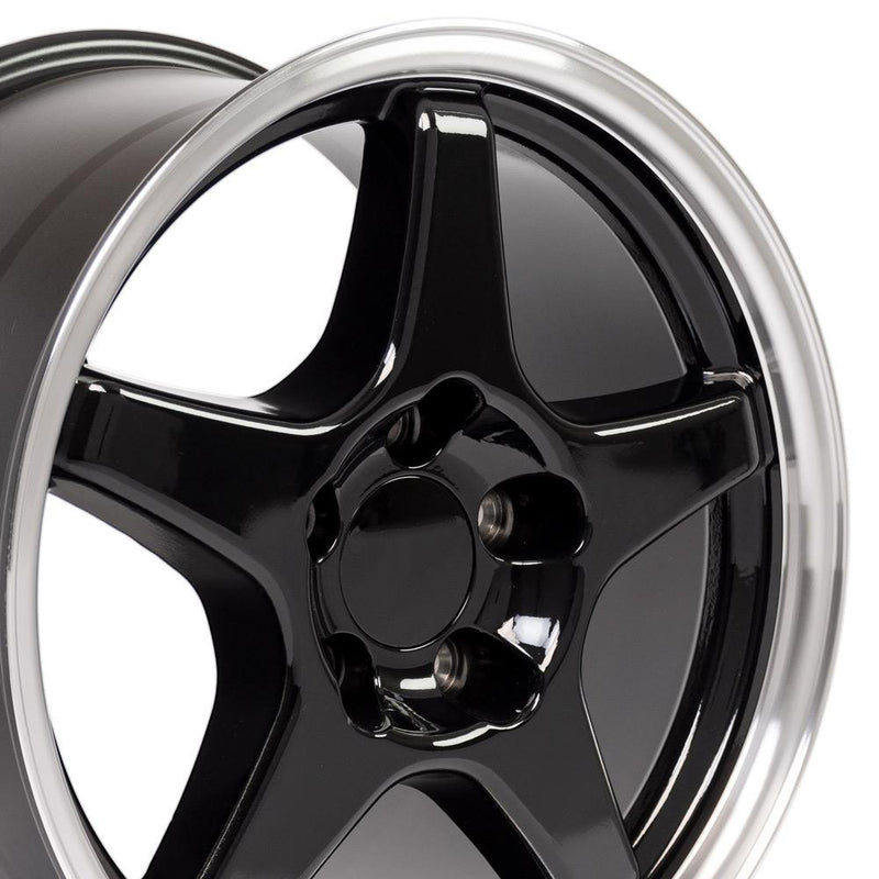 Wheel 17in Replica CV01 fits Chevrolet Corvette ZR1 17x9.5 Black